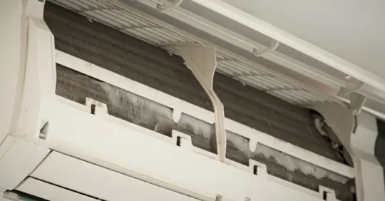 Ice on air conditioner