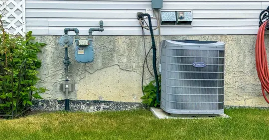 AC unit outside the house